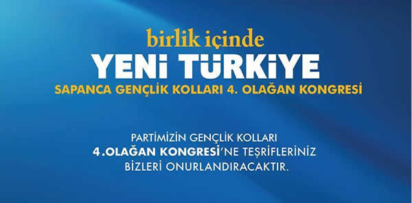 AK PARTİ SAPANCA GENÇLİK KOLLARI 4. OLAĞAN KONGRESİ