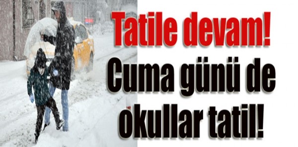 20 ŞUBAT CUMA GÜNÜ SAPANCA’DA OKULLAR TATİL EDİLDİ