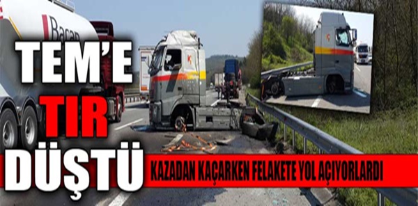 TEM OTOYOLUNDA FACİAYA RAMAK KALA!