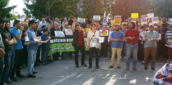 SİSİ YARGISINI PROTESTO ETTİLER