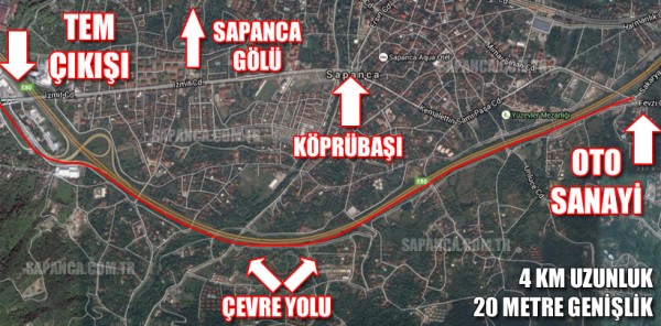 SAPANCA ÇEVRE YOLU PROJESİ RESMEN START ALIYOR