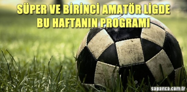 AMATÖR LİGLERDE 14. HAFTA PROGRAMI