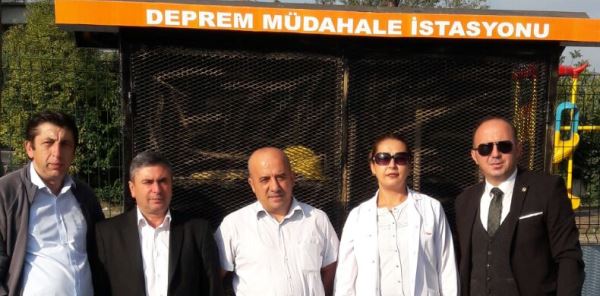 DEPREM MÜDAHALE İSTASYONU KURULDU