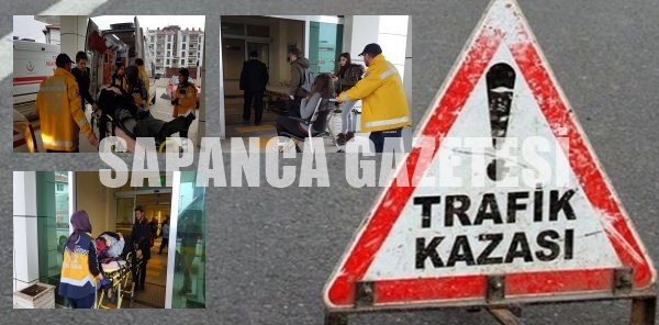 SAPANCA'DA TRAFİK KAZASI: 3 YARALI