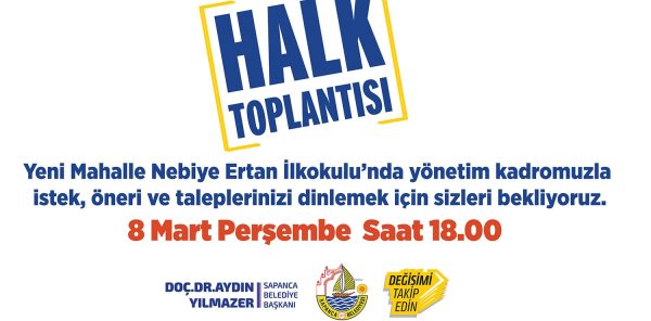 HALK TOPLANTISI YENİ MAHALLEDE