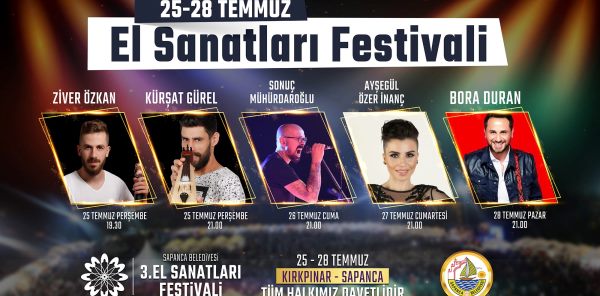 SAPANCA EL SANATLARI FESTİVALİ BAŞLIYOR