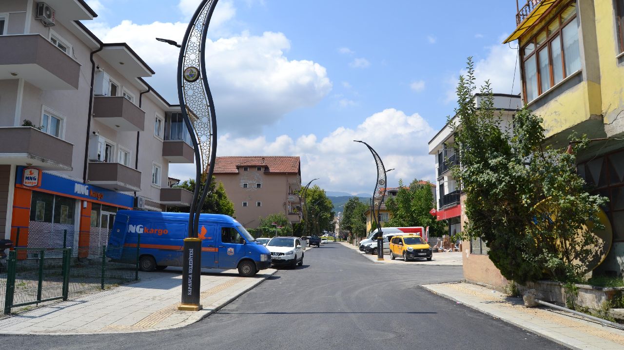 SAPANCA KAYACAN CADDESİ'NE YENİ GÖRÜNÜM