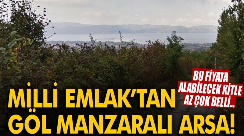 MİLLİ EMLAK'TAN SAPANCA'DA GÖL MANZARALI ARSA