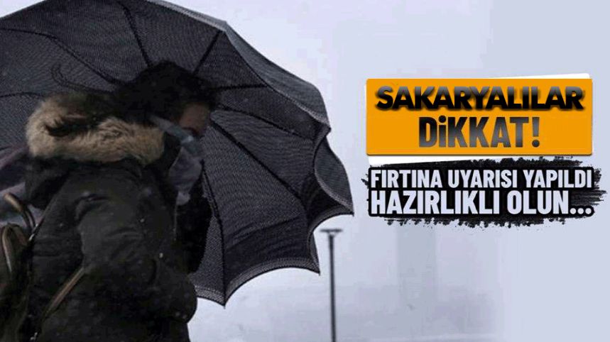 VALİLİK UYARDI FIRTINA BEKLENİYOR!