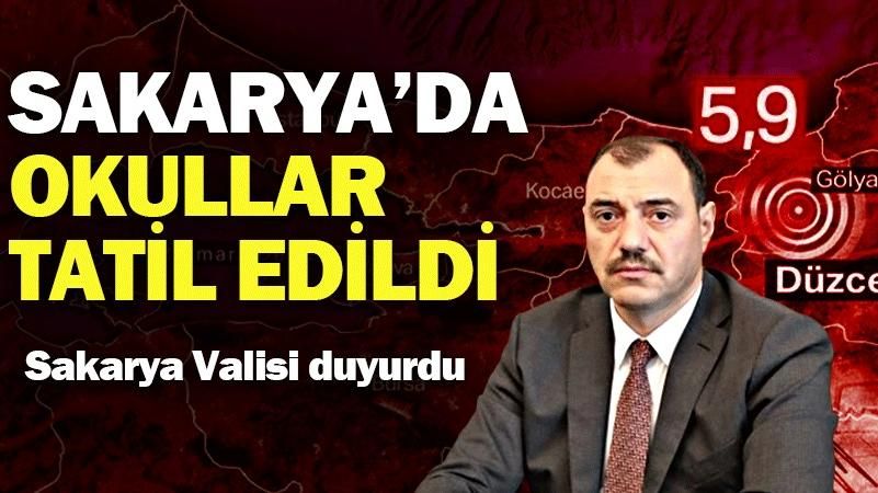 SAKARYA'DA OKULLARA BİR GÜN ARA VERİLDİ