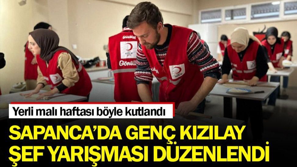 SAPANCA'DA ''GENÇ KIZILAY ŞEF YARIŞMASI'' DÜZENLENDİ