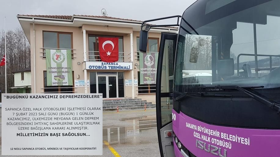 SAPANCA ÖZEL HALK OTOBÜSLERİNDEN ÖRNEK DAVRANIŞ! 