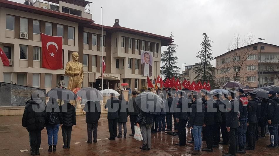 SAPANCA'DA ÇANAKKALE ZAFERİ'NİN 108. YIL DÖNÜMÜ KUTLANDI