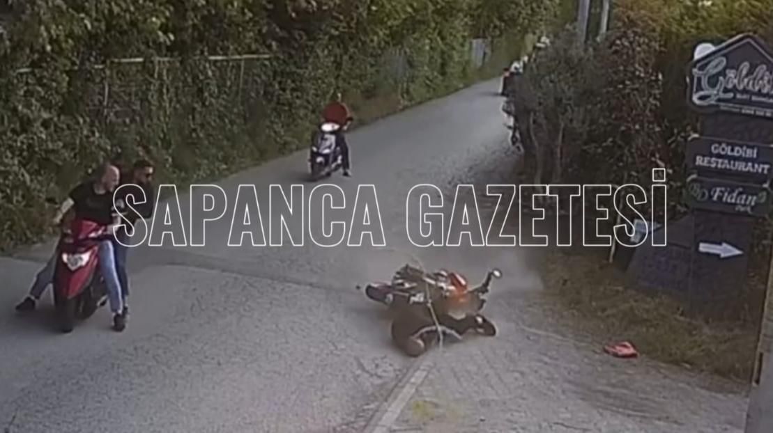 SAPANCA'DA DEVRİLEN MOTOSİKLETİN SÜRÜCÜSÜ AĞIR YARALANDI