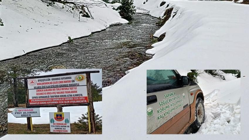 SAPANCA'NIN ZİRVELERİNE KAR YAĞDI! ENDEMİK BİTKİLERE DİKKAT!